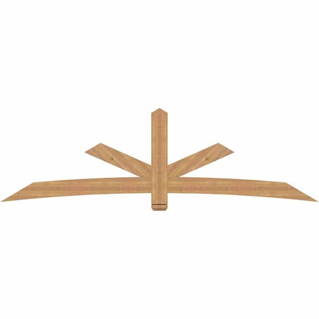 Ekena Millwork Alberta Timber Gable Bracket, Western Red Cedar, 108"W x 31 1/2"H x 1 1/2"D x 5 1/2"F, 7/12 Pitch GBW108X31X0206ALB00SWR